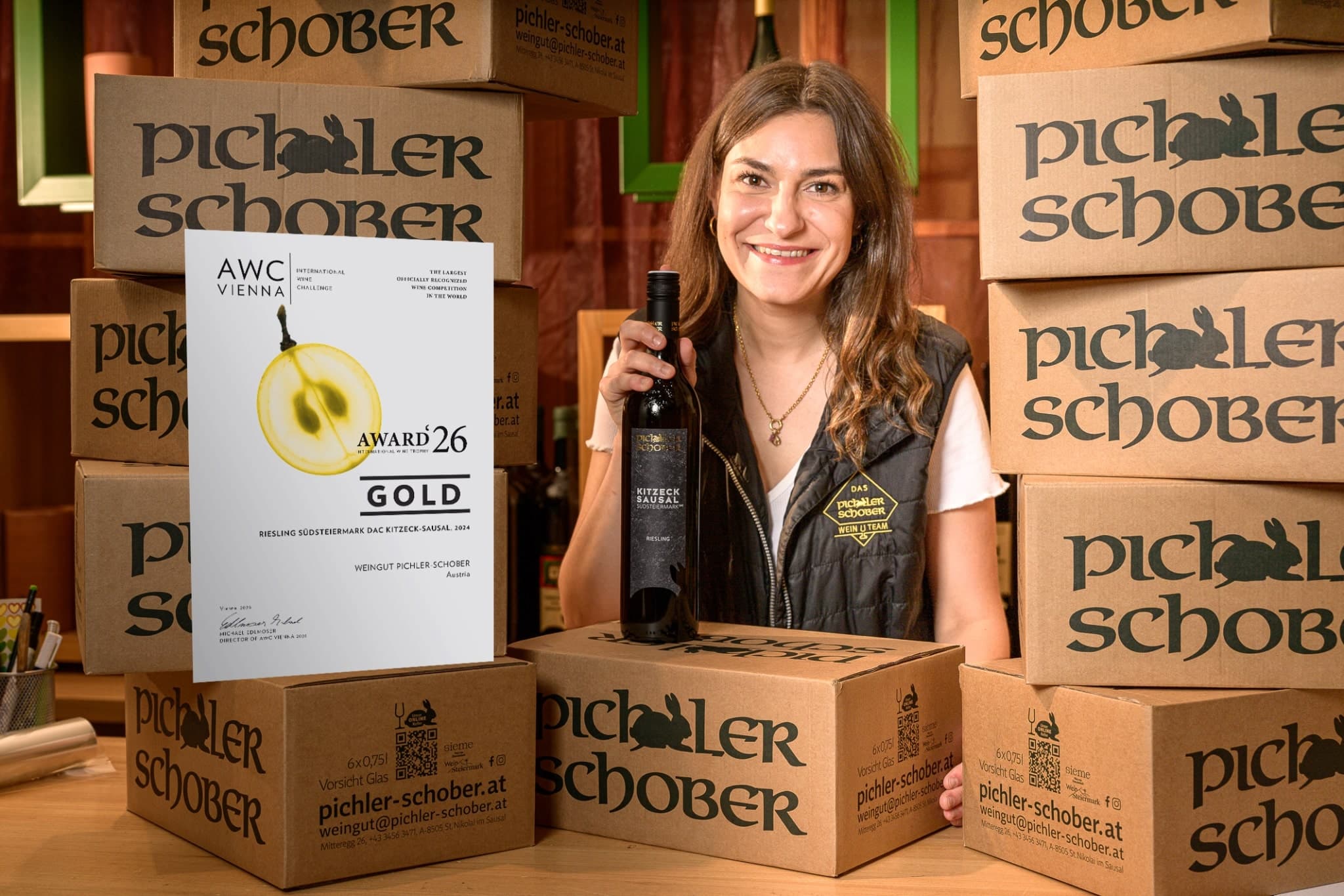 Gold bei den AWC-Awards 2026 für unseren Riesling